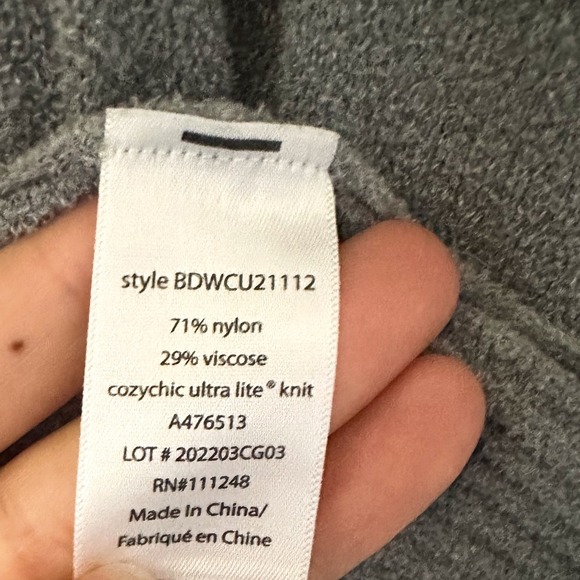 Barefoot Dreams CozyChic Ultra Lite Hooded Cardigan Size Large‎ - Picture 4 of 5